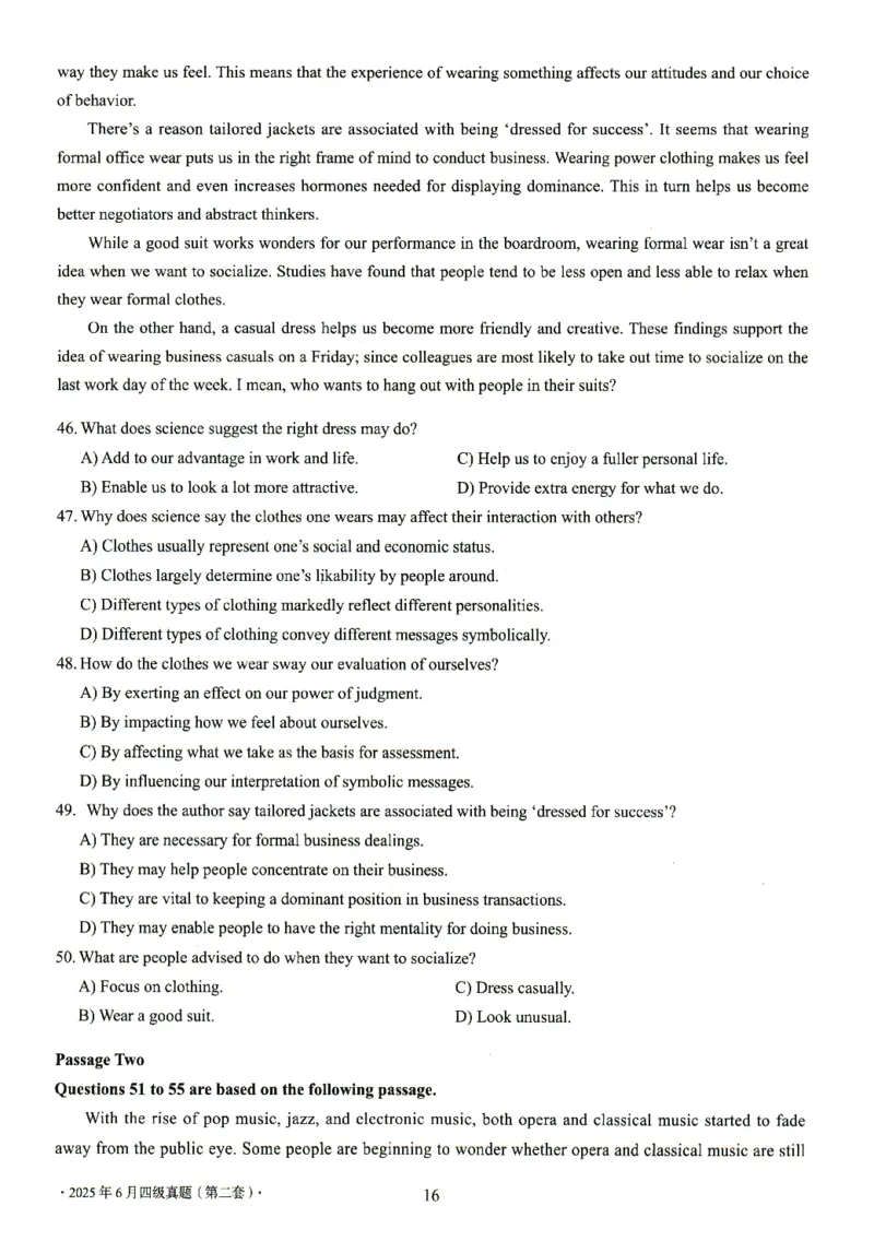 四级真题2021-2025.12月一键打印版_大学英语四六级_大学英语四级+六级_四级真题