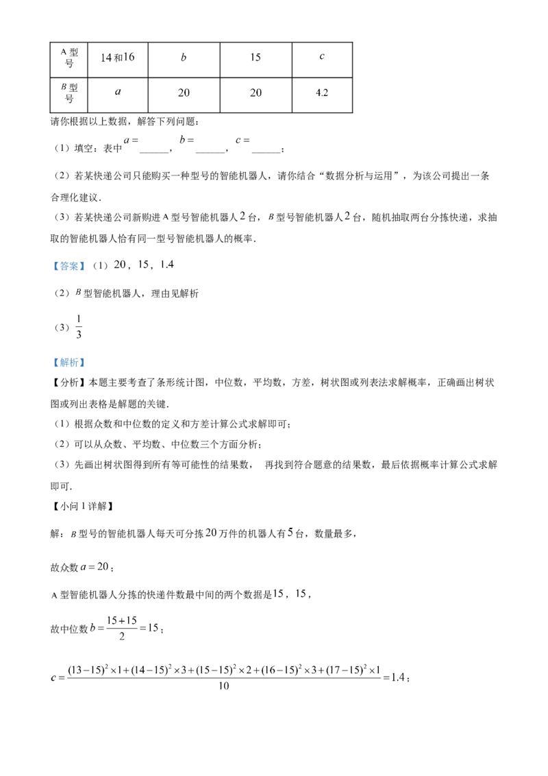 精品解析：2025年安徽省芜湖市第二十九中学九年级中考三模数学试题（解析版）_2025年安徽省中考模拟试卷数学_2025年安徽数学三模卷68份