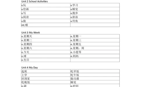 开心版小学英语四年级上册单词默写_26春四年级上下册人教版_四上英语合集人教版PEP英语四年级上册新教材（教学视频+课件+动画+音频+练习+教案）_17练习资料_开心版_3-6上册