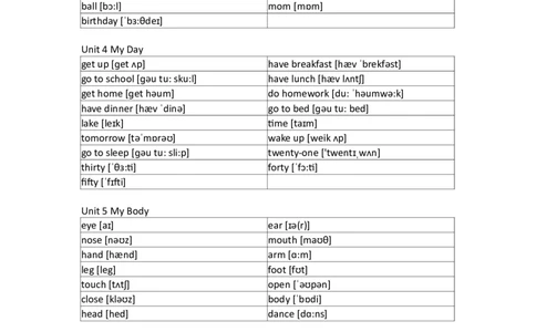 开心版小学英语四年级上册单词默写_26春四年级上下册人教版_四上英语合集人教版PEP英语四年级上册新教材（教学视频+课件+动画+音频+练习+教案）_17练习资料_开心版_3-6上册