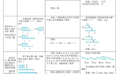 练习课（1-3课时）_2026春人教版数学四年级下册_四下人教数学_四年级下册_教案_教案2+导学案人教四下数学_导学案_5三角形