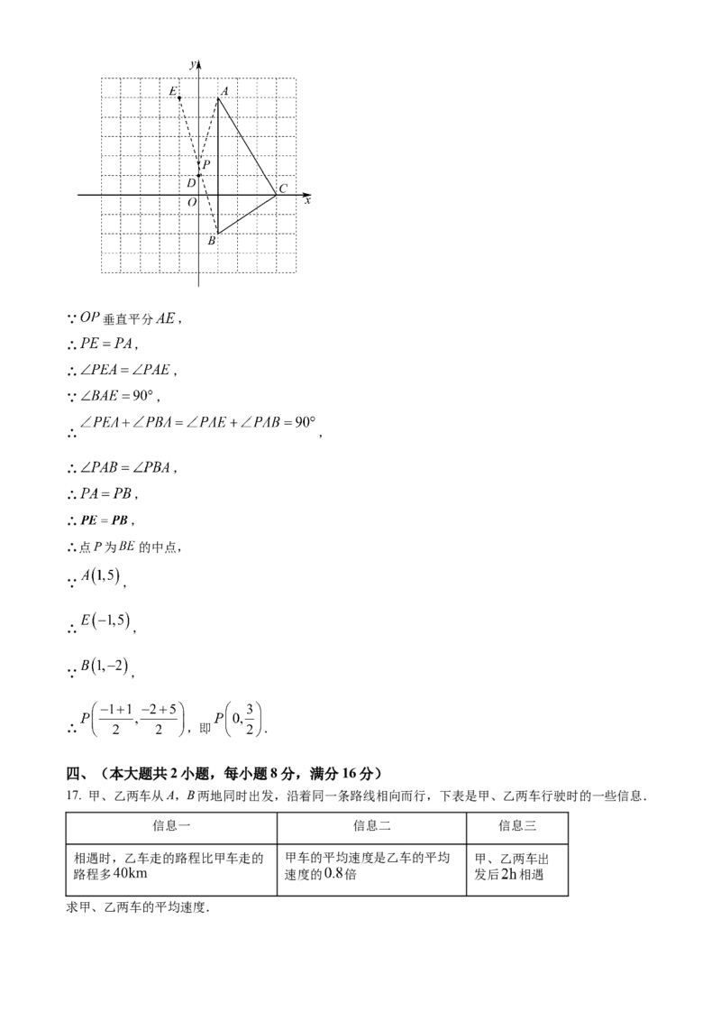 精品解析：2025年安徽省阜阳市太和县二模数学试题（解析版）_2025年安徽省中考模拟试卷数学_2025年安徽数学二模卷61份_精品解析：2025年安徽省阜阳市太和县二模数学试题