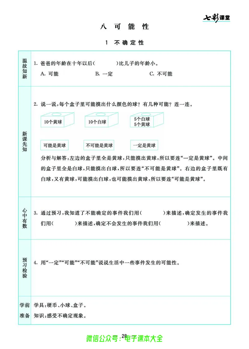 北师大4a_26春四年级上下册人教版_四上英语合集人教版PEP英语四年级上册新教材（教学视频+课件+动画+音频+练习+教案）_17练习资料_小学英语（预习复习资料大礼包）_《预习卡》