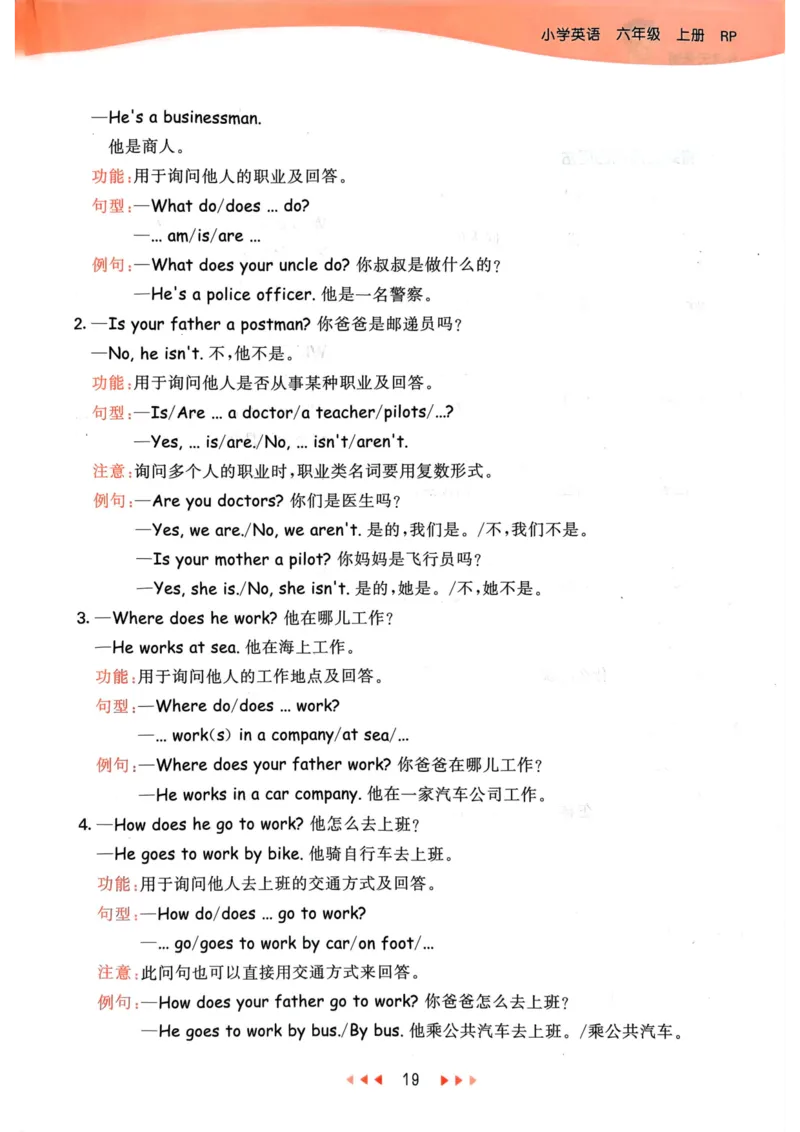 六年级英语上册人教PEP版24秋《53天天练》知识清单_26春四年级上下册人教版_四上英语合集人教版PEP英语四年级上册新教材（教学视频+课件+动画+音频+练习+教案）_17练习资料
