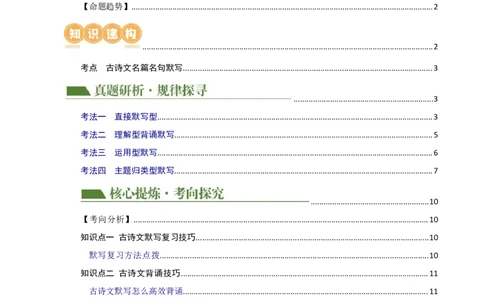 专题07名篇名句默写（讲练）-2024年中考语文二轮复习讲练测（全国通用）（解析版）_02中考总复习（2026版更新中）_01-语文-中考总复习_2024年中考资料_二轮复习_讲义