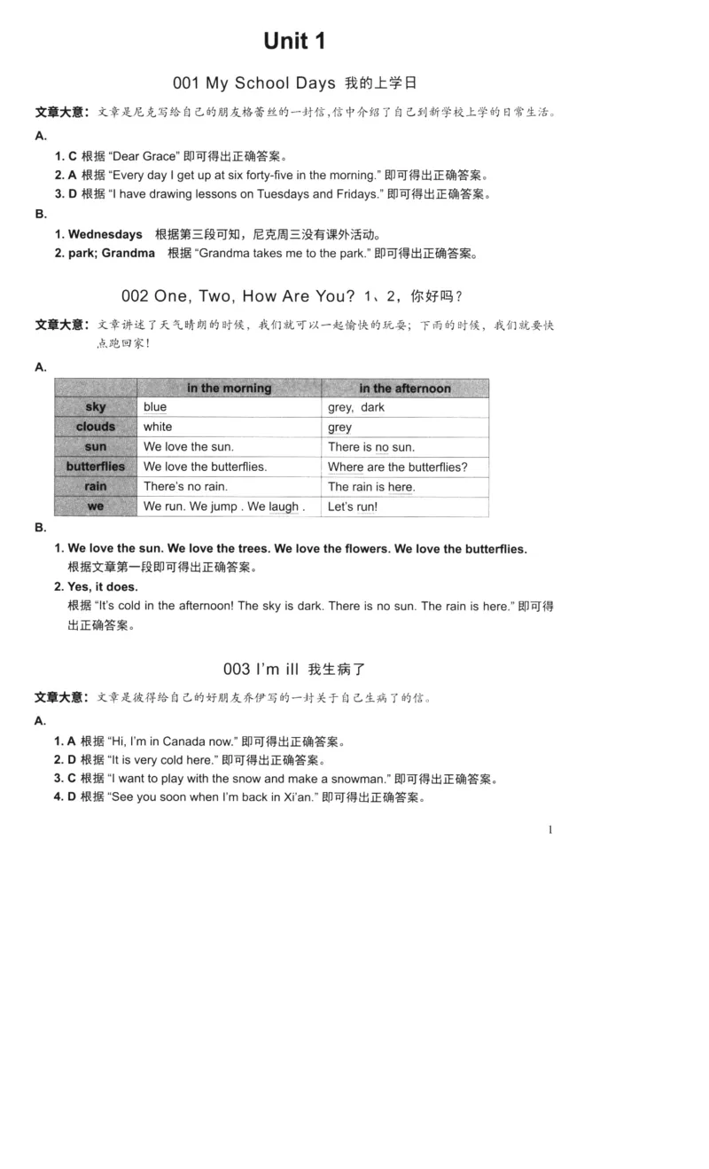 读霸小学英语阅读128篇3年级（参考答案及详解）+48_26春四年级上下册人教版_四上英语合集人教版PEP英语四年级上册新教材（教学视频+课件+动画+音频+练习+教案）_17练习资料