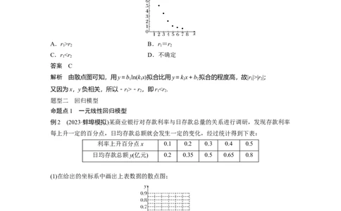 2024年高考数学一轮复习（新高考版）第9章　&sect;9.3　一元线性回归模型及其应用_02高考数学_2024年新高考资料_1.2024一轮复习_2024年高考数学一轮复习讲义（新高考版）