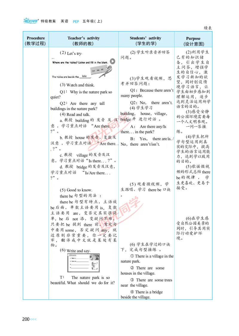 教案正文5上_Unit6_26春四年级上下册人教版_四上英语合集人教版PEP英语四年级上册新教材（教学视频+课件+动画+音频+练习+教案）_19同步教案课件_人教pep3_3-6上册