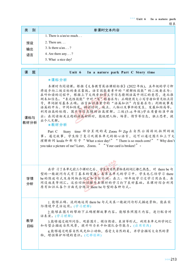 教案正文5上_Unit6_26春四年级上下册人教版_四上英语合集人教版PEP英语四年级上册新教材（教学视频+课件+动画+音频+练习+教案）_19同步教案课件_人教pep3_3-6上册