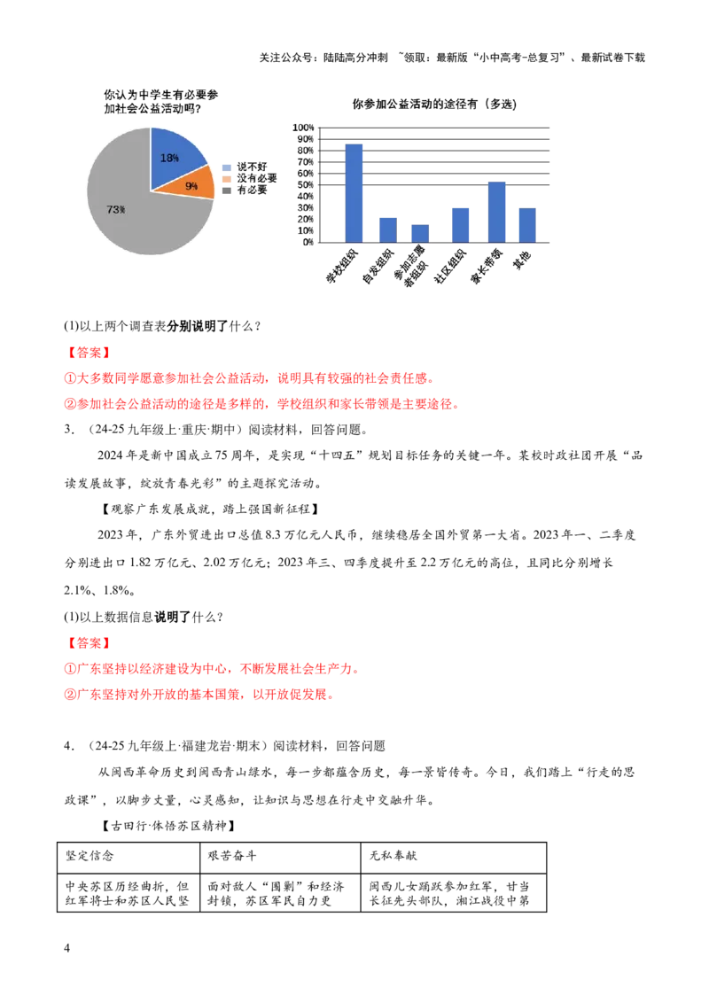 专题07主观题答题技巧（说明类、反应类、体现类）（解析版）_02中考总复习（2026版更新中）_07-道法-中考总复习_2025中考复习资料_2025年中考道德与法治答题方法模板