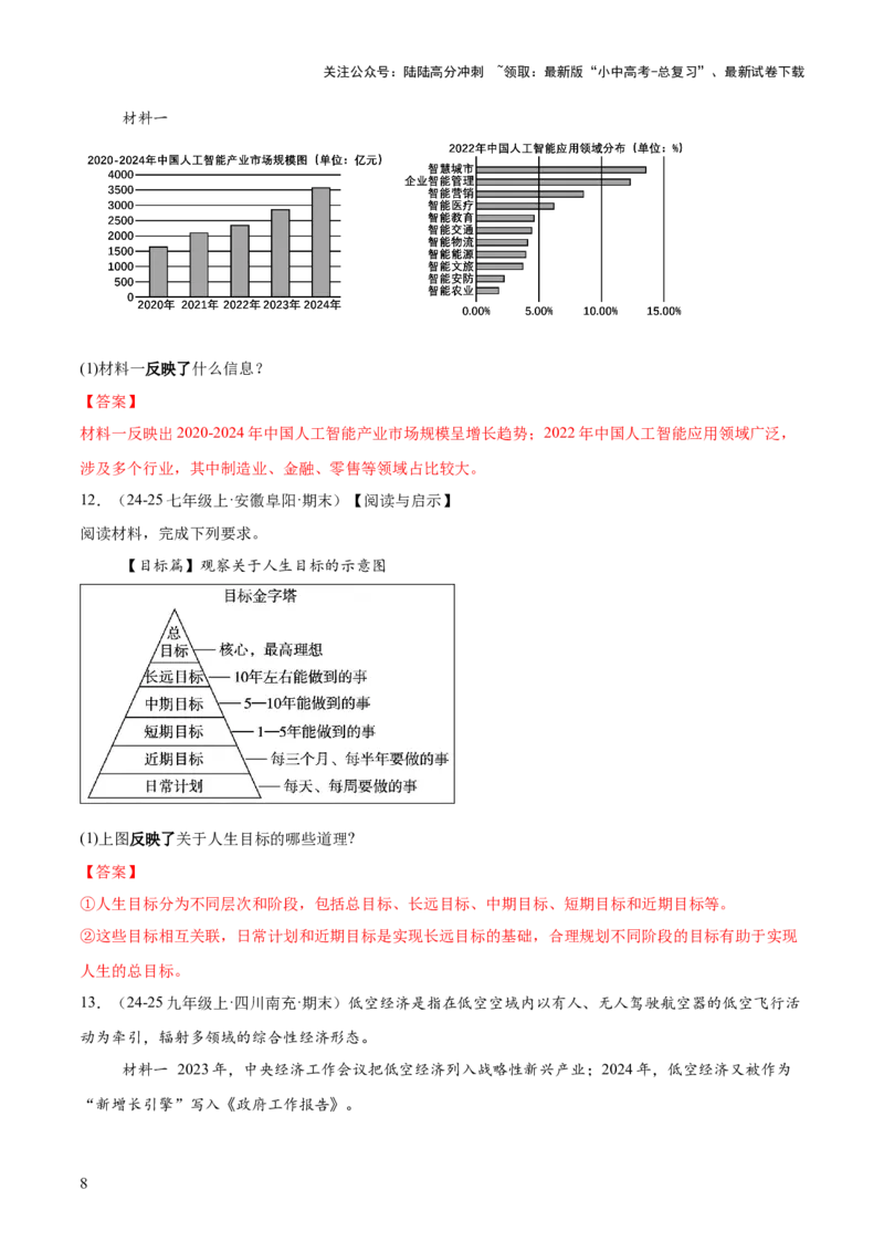 专题07主观题答题技巧（说明类、反应类、体现类）（解析版）_02中考总复习（2026版更新中）_07-道法-中考总复习_2025中考复习资料_2025年中考道德与法治答题方法模板