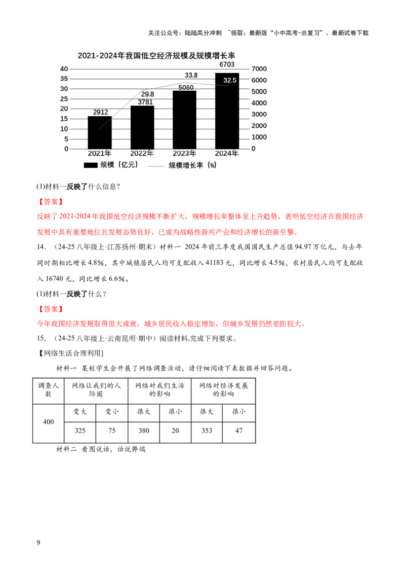 专题07主观题答题技巧（说明类、反应类、体现类）（解析版）_02中考总复习（2026版更新中）_07-道法-中考总复习_2025中考复习资料_2025年中考道德与法治答题方法模板