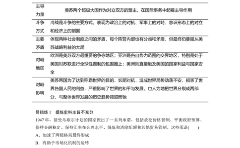 16第一部分板块三专题十二当今世界政治、经济格局的发展趋势_07高考历史_通用版（老高考）复习资料_2023年复习资料_一轮+二轮_历史高三二轮复习系列_445