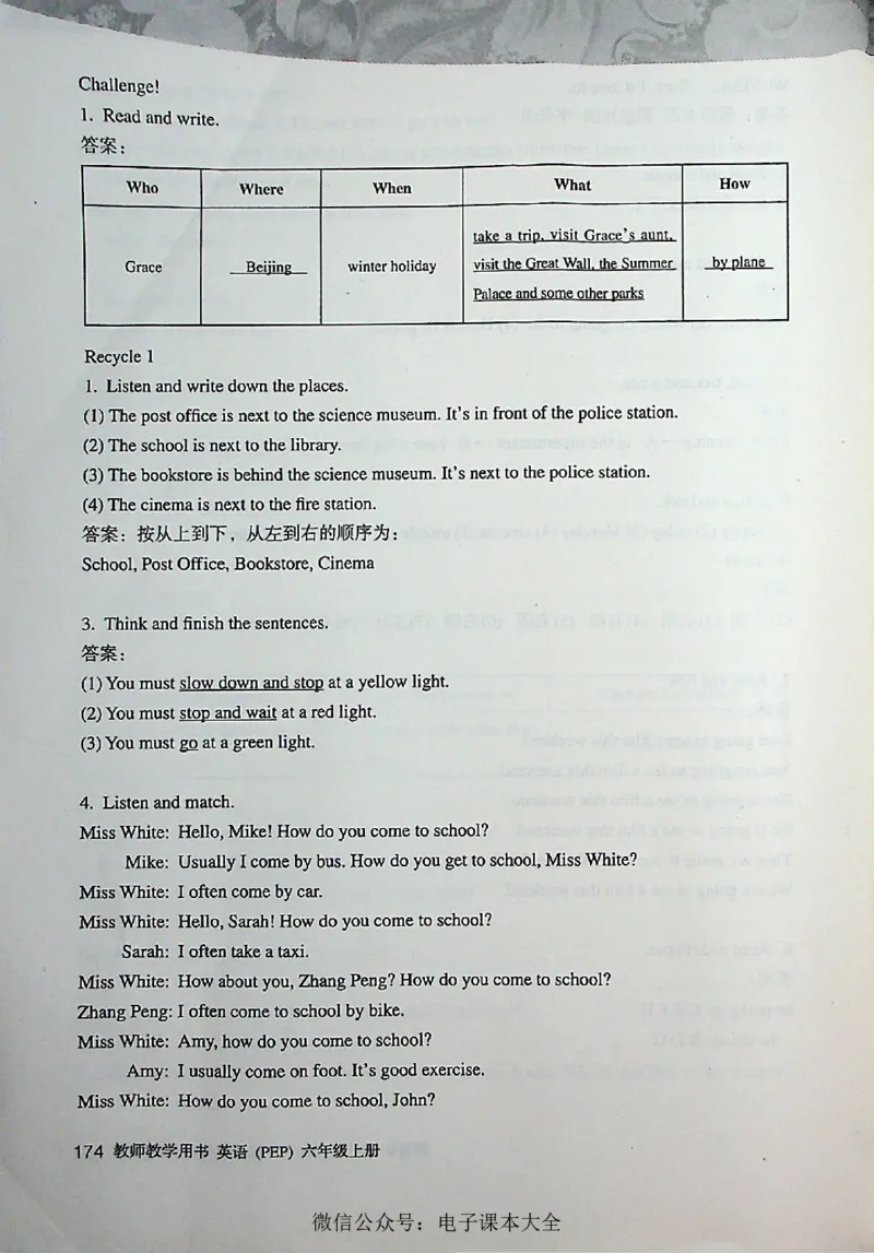 英语PEP6A教师教学用书_26春四年级上下册人教版_四上英语合集人教版PEP英语四年级上册新教材（教学视频+课件+动画+音频+练习+教案）_16教师用书_小学英语_人教版PEP
