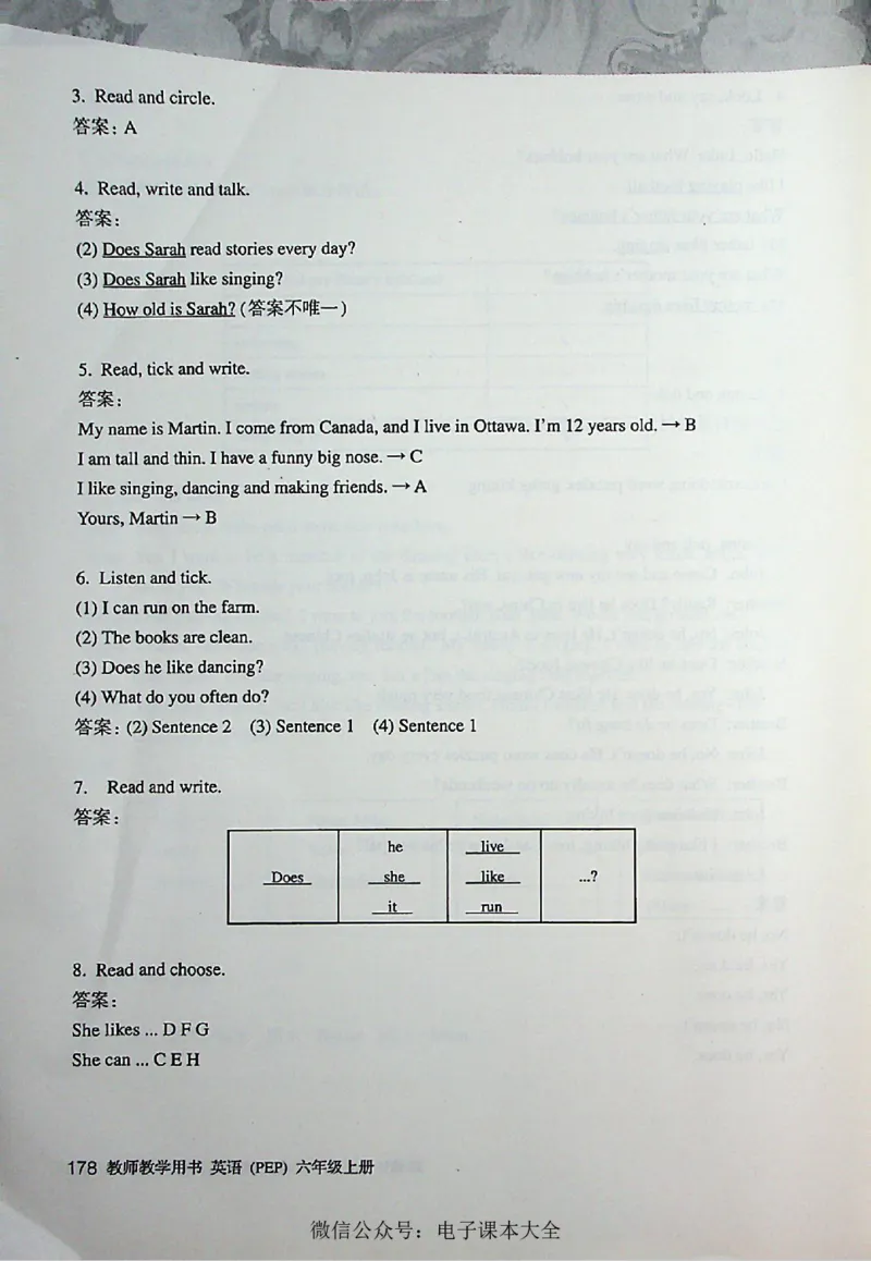 英语PEP6A教师教学用书_26春四年级上下册人教版_四上英语合集人教版PEP英语四年级上册新教材（教学视频+课件+动画+音频+练习+教案）_16教师用书_小学英语_人教版PEP