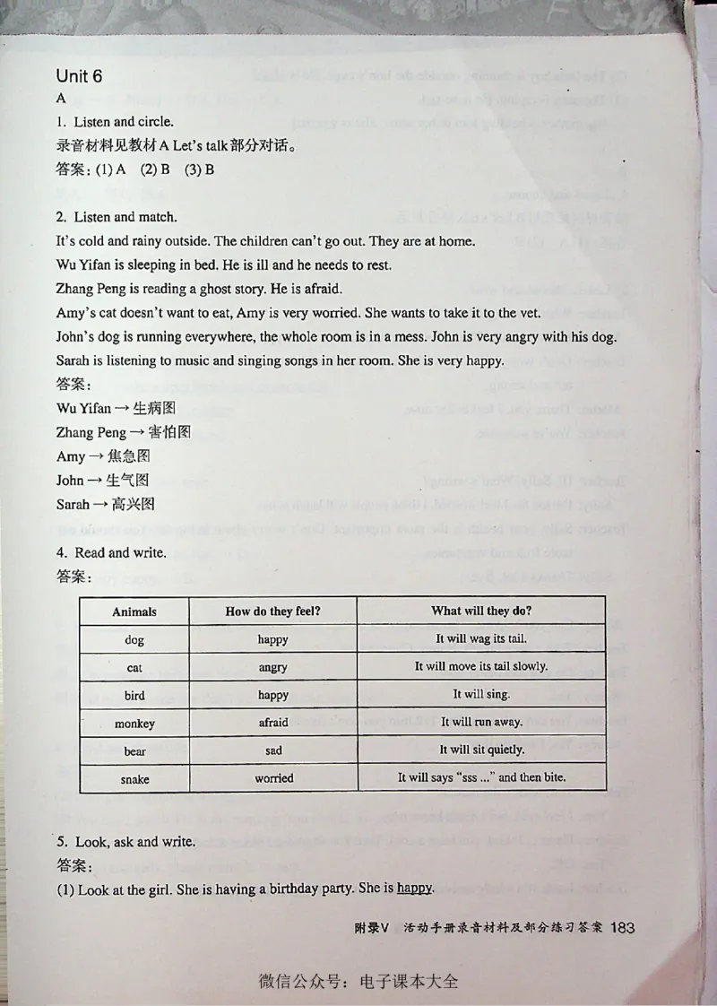 英语PEP6A教师教学用书_26春四年级上下册人教版_四上英语合集人教版PEP英语四年级上册新教材（教学视频+课件+动画+音频+练习+教案）_16教师用书_小学英语_人教版PEP