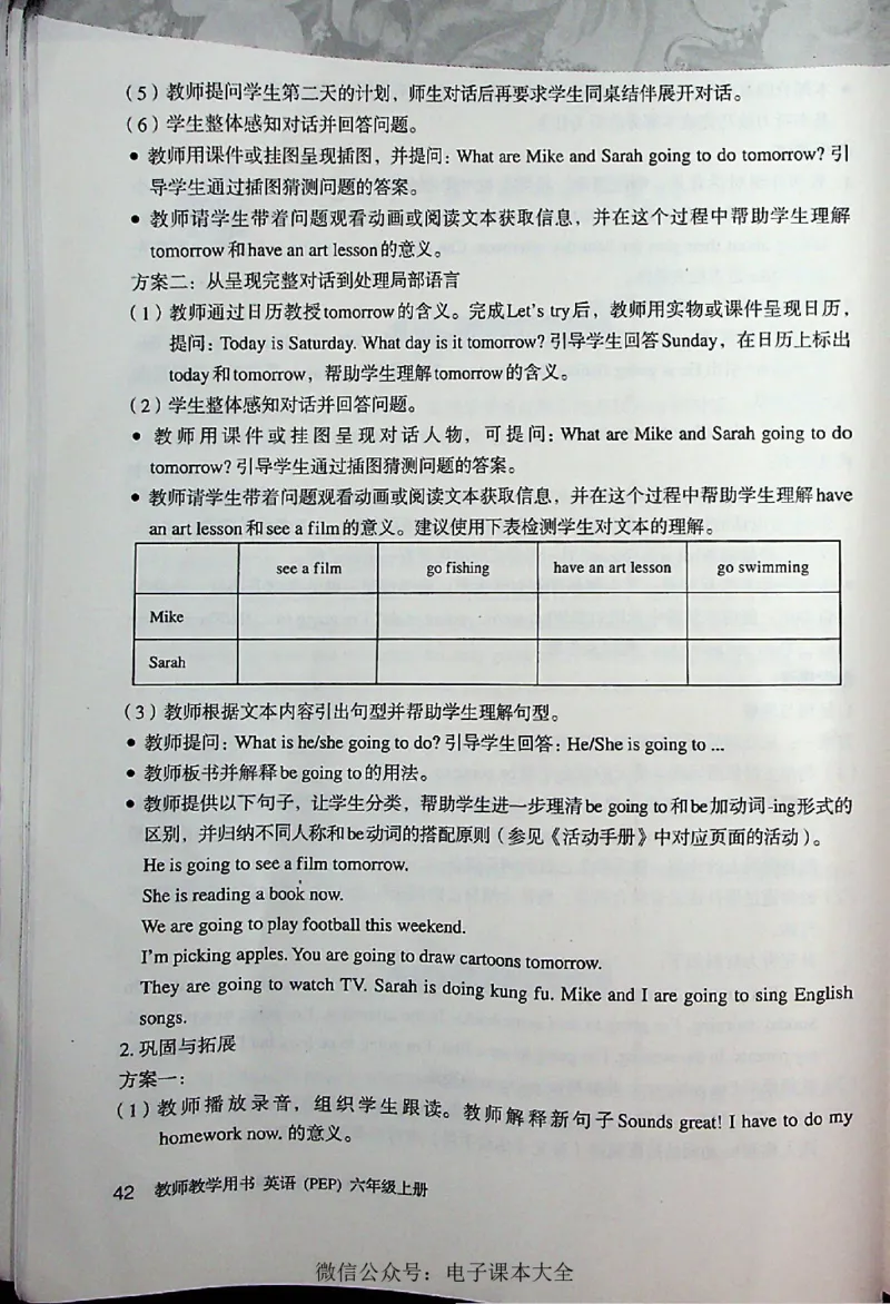 英语PEP6A教师教学用书_26春四年级上下册人教版_四上英语合集人教版PEP英语四年级上册新教材（教学视频+课件+动画+音频+练习+教案）_16教师用书_小学英语_人教版PEP