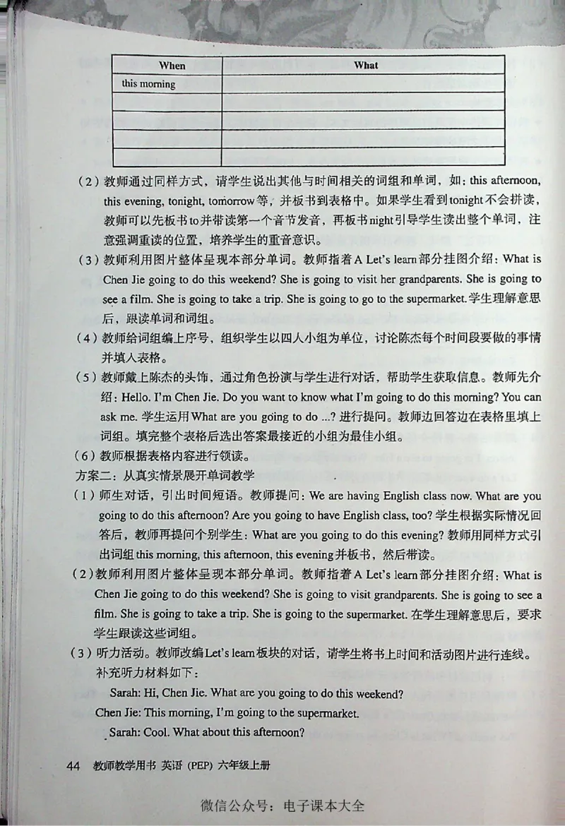 英语PEP6A教师教学用书_26春四年级上下册人教版_四上英语合集人教版PEP英语四年级上册新教材（教学视频+课件+动画+音频+练习+教案）_16教师用书_小学英语_人教版PEP