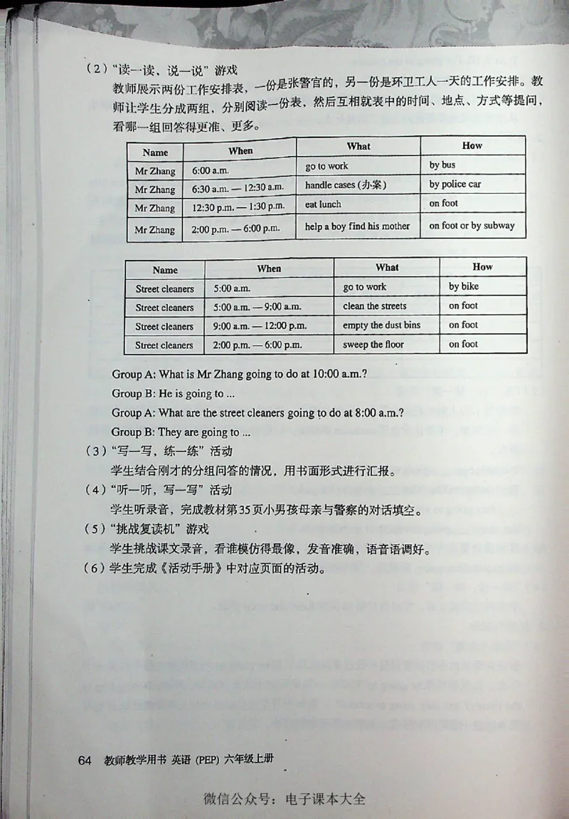 英语PEP6A教师教学用书_26春四年级上下册人教版_四上英语合集人教版PEP英语四年级上册新教材（教学视频+课件+动画+音频+练习+教案）_16教师用书_小学英语_人教版PEP