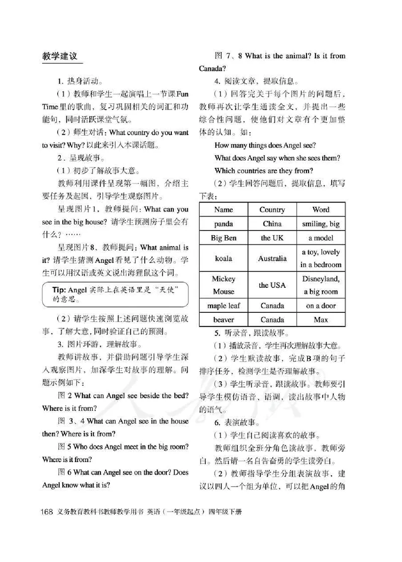 4下_26春四年级上下册人教版_四上英语合集人教版PEP英语四年级上册新教材（教学视频+课件+动画+音频+练习+教案）_16教师用书_小学英语_人教新起点小学英语（一起点）