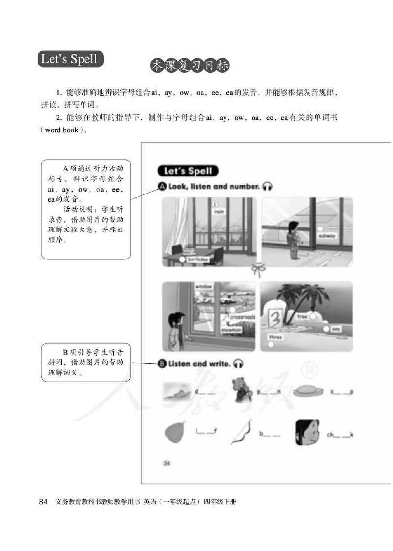 4下_26春四年级上下册人教版_四上英语合集人教版PEP英语四年级上册新教材（教学视频+课件+动画+音频+练习+教案）_16教师用书_小学英语_人教新起点小学英语（一起点）
