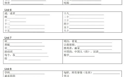 教科版四上单词默写表_26春四年级上下册人教版_四上英语合集人教版PEP英语四年级上册新教材（教学视频+课件+动画+音频+练习+教案）_17练习资料_小学英语（预习复习资料大礼包）