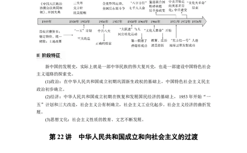 2024年高考历史一轮复习（部编版）板块3第8单元第22讲　中华人民共和国成立和向社会主义的过渡_07高考历史_2024年新高考资料_1.2024一轮复习_2024年高考历史一轮复习讲义（部编版）