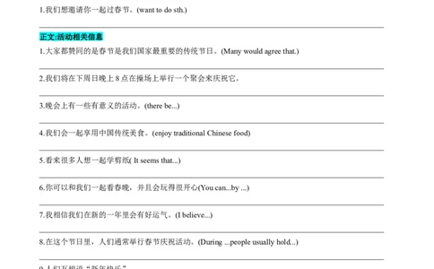 专题07书面表达之应用文（邀请函、志愿服务邀请、演讲稿）（答题模板）（原卷版）_02中考总复习（2026版更新中）_03-英语-中考总复习_2025中考复习资料_2025年中考英语答题方法模板