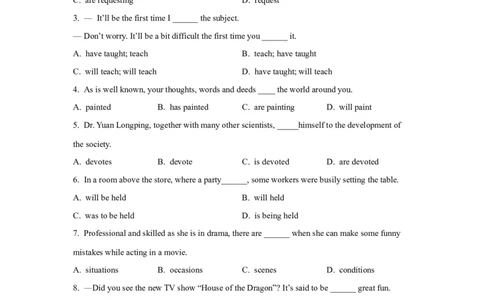 06动词的时态和语态(精练)-2024年高考英语一轮复习语法能力突破必备(PPT+复习卡+精练题)(通用版)_03高考英语_通用版（老高考）复习资料_2024年复习资料