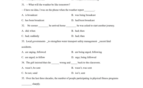 06动词的时态和语态(精练)-2024年高考英语一轮复习语法能力突破必备(PPT+复习卡+精练题)(通用版)_03高考英语_通用版（老高考）复习资料_2024年复习资料