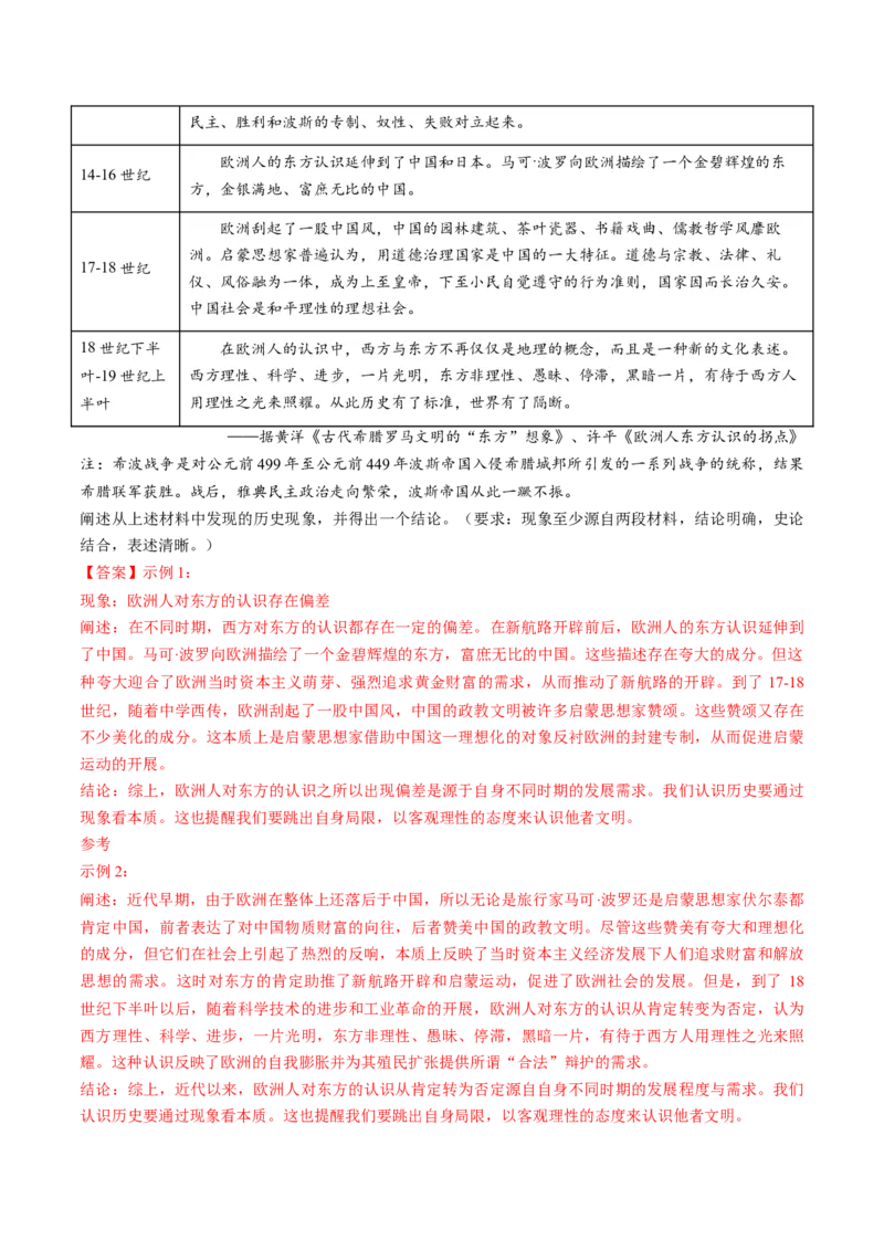 2024年一轮复习收官卷第二模拟（全国甲卷）（解析版）_07高考历史_2024年新高考资料_1.2024一轮复习_2024年高考历史一轮复习讲练测（新教材新高考）