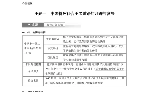 2024年高考历史一轮复习（部编版）板块3第9单元第24讲　改革开放与社会主义现代化建设新时期_07高考历史_新高考复习资料_2024年新高考复习资料_一轮复习资料