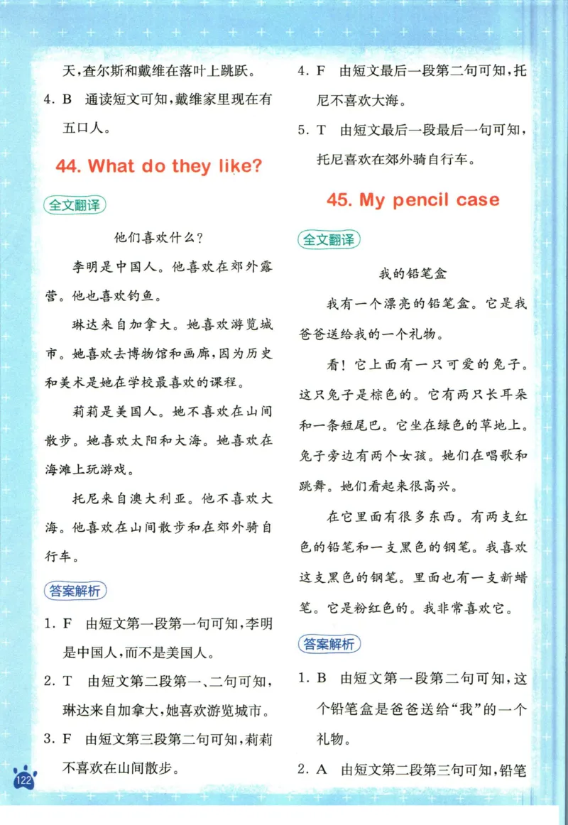 星火英语阅读训练100篇三年级_26春四年级上下册人教版_四上英语合集人教版PEP英语四年级上册新教材（教学视频+课件+动画+音频+练习+教案）_17练习资料_《阅读训练100篇》