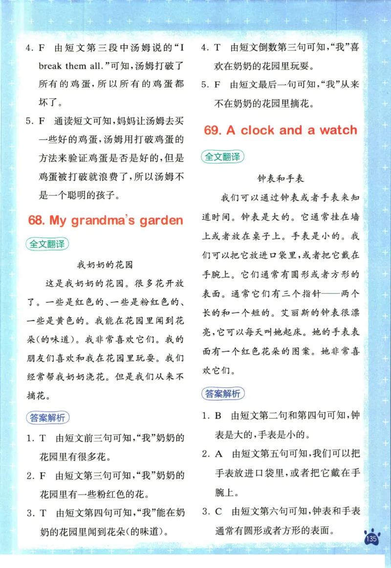 星火英语阅读训练100篇三年级_26春四年级上下册人教版_四上英语合集人教版PEP英语四年级上册新教材（教学视频+课件+动画+音频+练习+教案）_17练习资料_《阅读训练100篇》
