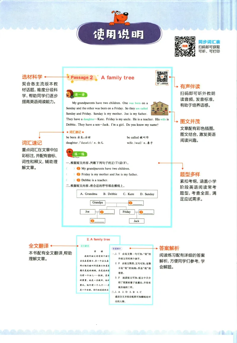 星火英语阅读训练100篇三年级_26春四年级上下册人教版_四上英语合集人教版PEP英语四年级上册新教材（教学视频+课件+动画+音频+练习+教案）_17练习资料_《阅读训练100篇》