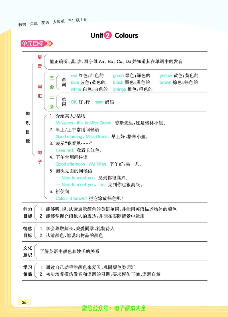 英语3A_26春四年级上下册人教版_四上英语合集人教版PEP英语四年级上册新教材（教学视频+课件+动画+音频+练习+教案）_17练习资料_小学英语（预习复习资料大礼包）_《教材一点通》
