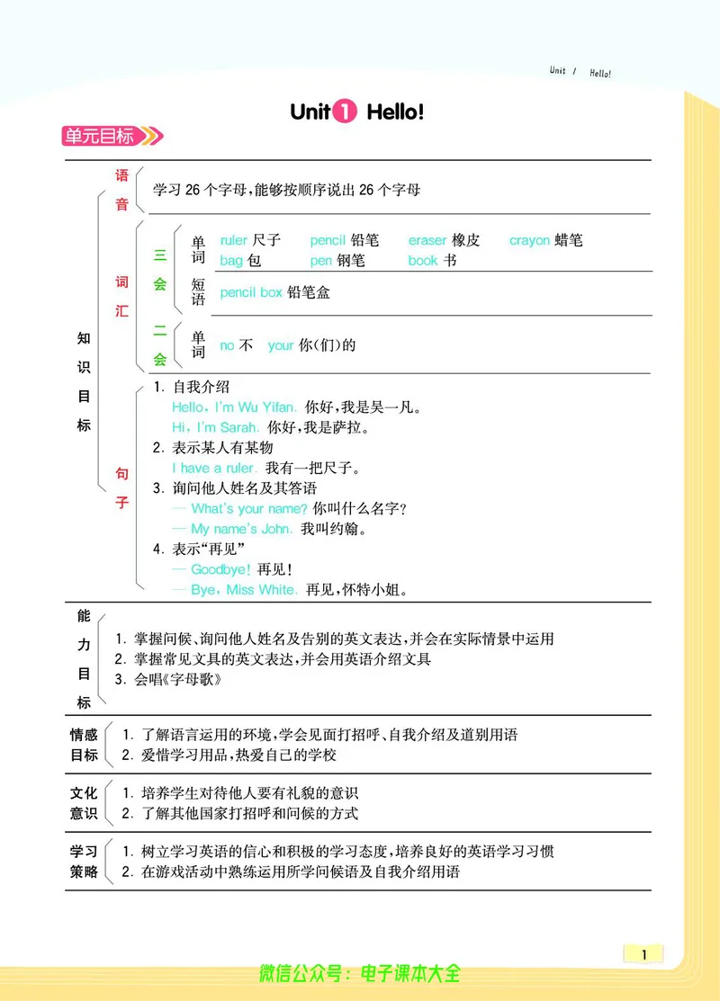 英语3A_26春四年级上下册人教版_四上英语合集人教版PEP英语四年级上册新教材（教学视频+课件+动画+音频+练习+教案）_17练习资料_小学英语（预习复习资料大礼包）_《教材一点通》