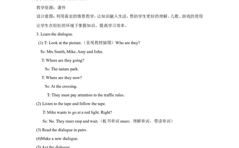 第三课时_26春四年级上下册人教版_四上英语合集人教版PEP英语四年级上册新教材（教学视频+课件+动画+音频+练习+教案）_19同步教案课件_人教pep3_3-6年级上册_Unit2Waystogotoschool_教案