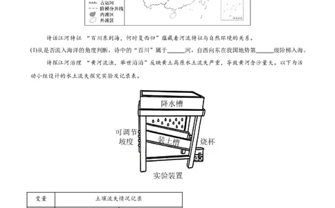 专题08我国的自然环境、自然灾害与环境保护（全国通用）（第01期）（原卷版）_02中考总复习（2026版更新中）_09-地理-中考总复习_2026年中考复习（更新中）