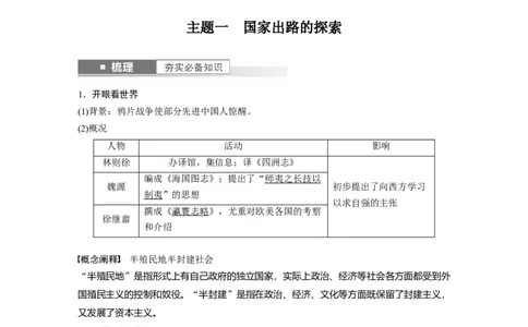2024年高考历史一轮复习（部编版）板块2第5单元第14讲　国家出路的探索与挽救民族危亡的斗争_07高考历史_2024年新高考资料_1.2024一轮复习_2024年高考历史一轮复习讲义（部编版）