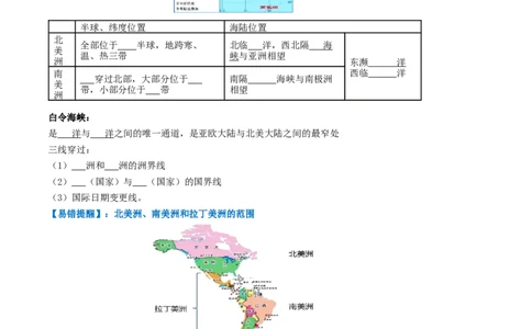 专题08非洲与美洲（背记帮）-备战2024年中考地理一轮复习考点帮（全国通用）（挖空版）_02中考总复习（2026版更新中）_09-地理-中考总复习_2024年中考复习资料_一轮复习
