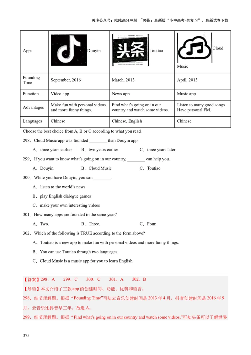 专题20阅读理解考点3说明文（全国通用）（解析版）_02中考总复习（2026版更新中）_03-英语-中考总复习_2026年中考复习（更新中）