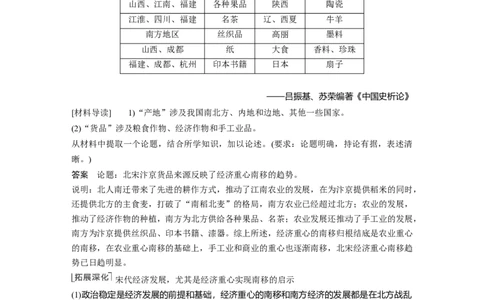 2023年高考历史一轮复习（部编版新高考）第4讲课题9　辽宋夏金元的经济与社会_07高考历史_新高考复习资料_2023年新高考复习资料_2023新高考大一轮复习讲义