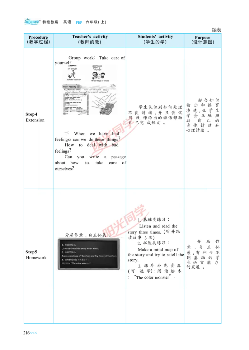 教案正文6上_Unit6_26春四年级上下册人教版_四上英语合集人教版PEP英语四年级上册新教材（教学视频+课件+动画+音频+练习+教案）_19同步教案课件_人教pep3_3-6上册