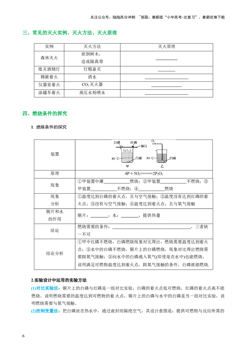 专题11燃料及其利用（讲义）-2024年中考化学一轮复习讲练测（全国通用）（原卷版）_02中考总复习（2026版更新中）_05-化学-中考总复习_2024年中考复习资料_一轮复习资料