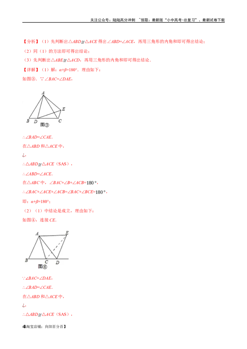 专题19三角形的概念和性质十六大题型（举一反三）（解析版）_02中考总复习（2026版更新中）_02-数学-中考总复习_2024年中考复习资料_一轮复习资料_教师版（含答案解析）