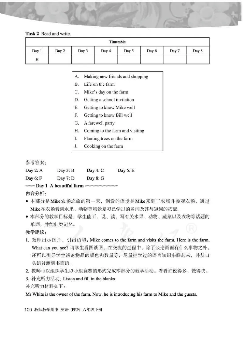 英语PEP6B教师教学用书_26春四年级上下册人教版_四上英语合集人教版PEP英语四年级上册新教材（教学视频+课件+动画+音频+练习+教案）_16教师用书_小学英语_人教版PEP
