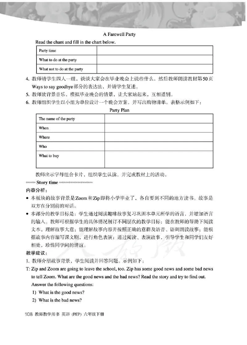 英语PEP6B教师教学用书_26春四年级上下册人教版_四上英语合集人教版PEP英语四年级上册新教材（教学视频+课件+动画+音频+练习+教案）_16教师用书_小学英语_人教版PEP