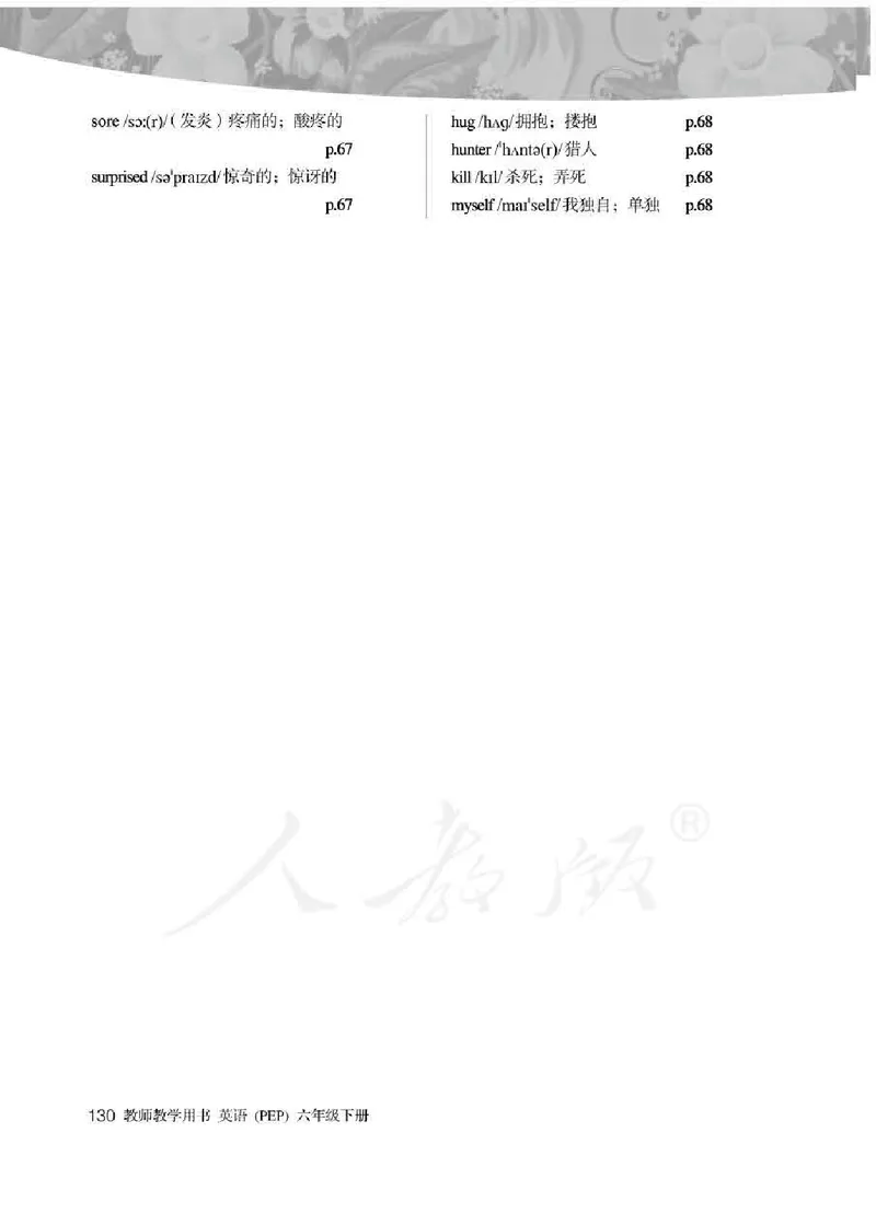 英语PEP6B教师教学用书_26春四年级上下册人教版_四上英语合集人教版PEP英语四年级上册新教材（教学视频+课件+动画+音频+练习+教案）_16教师用书_小学英语_人教版PEP