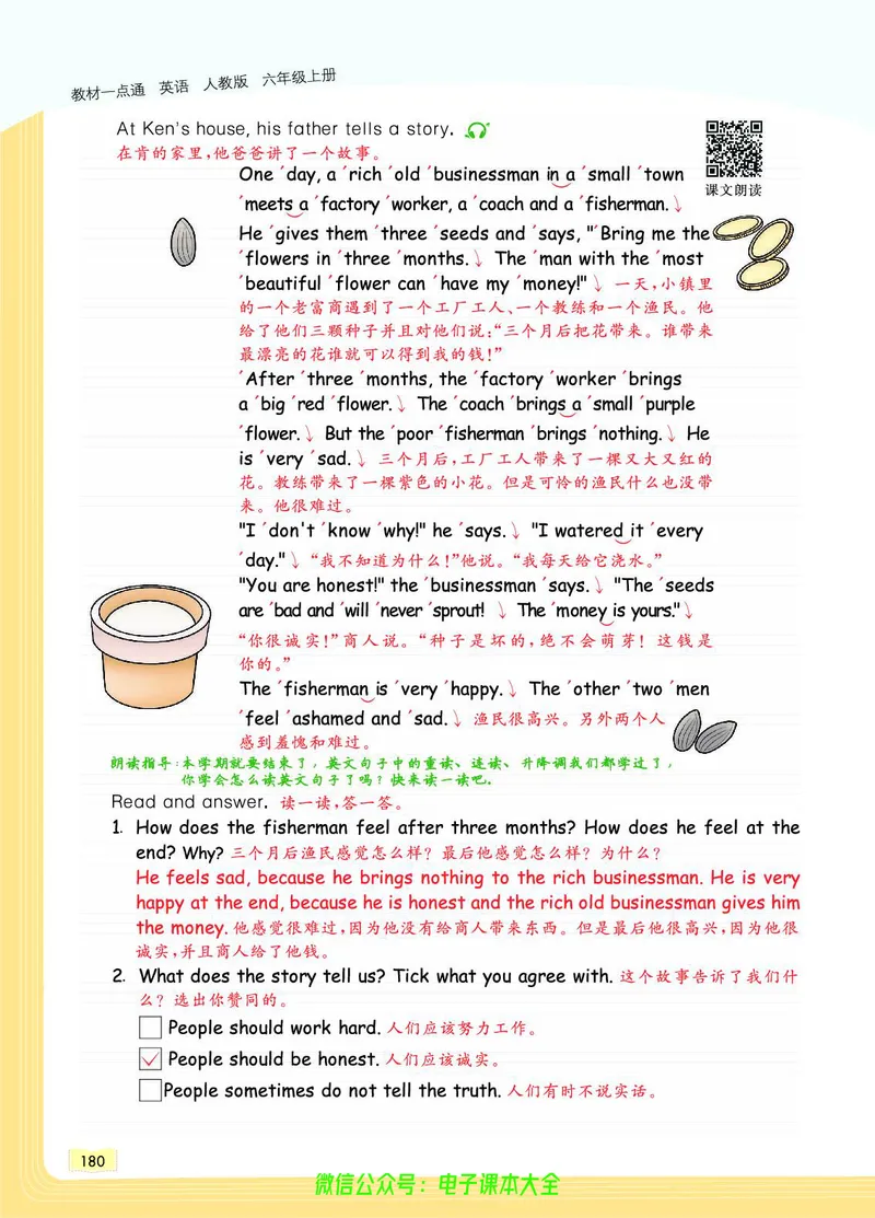 英语6A_26春四年级上下册人教版_四上英语合集人教版PEP英语四年级上册新教材（教学视频+课件+动画+音频+练习+教案）_17练习资料_小学英语（预习复习资料大礼包）_《教材一点通》